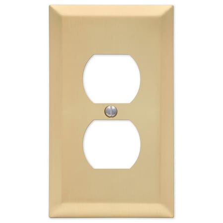 Amerelle Wall Plate, Number of Gangs: 1 Steel, Satin Brass Finish, Brass 163DSB